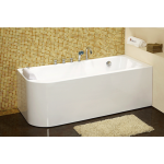 Bath Tub Carona Series 1700x800x600mm Acrylic Straight Single Curved Ended