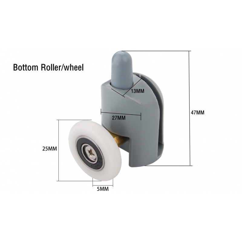 Shower Door Roller Single Bottom S04lennoxhamilotn