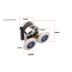 Shower Door Roller - Double Top - DB01