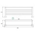 Towel Shelf - Round Wall Hung Series 2200-12 