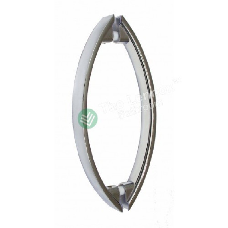 Shower glass door handle 145mm Oval tube