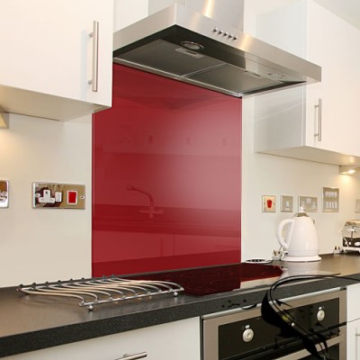 Glass Splash Back 900*750mm Red